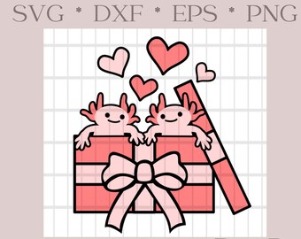 Valentines Axolotl; I love you Alotl; Valentine, heart, pet, svg, cricut, clipart, dxf, eps, png