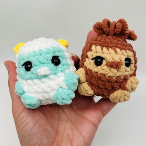 Baby Yeti Bag Charm Plushie Keychain Backpack Buddy Little Bigfoot Plush Sasquatch Pocket Yeti