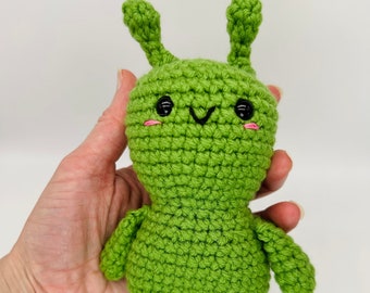 Green Alien Crochet Dude - Space Gift - Outer Space Toy - Mars Gift - Alien Birthday Gift