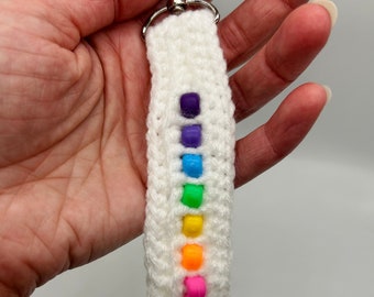 SET OF 2 - Fidget Spinner Crochet Bead Fidget and Sensory Toy Keychain – Tik Tok Trend - Beaded Fidget Toy Bag Charms
