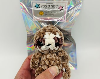 Pocket Sloth Plushie: Velvety Soft Stuffed Animal Toy