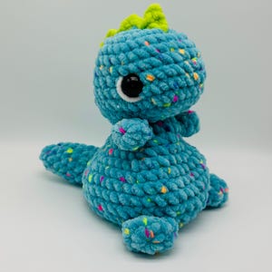 Floppy Weighted Dinosaur Stuffed Dinosaur Plushie Bright Birthday Soft Sensory Beanie Toy 7oz