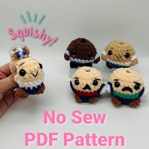 No Sew Little Dude Stress Ball Crochet Pattern Mario Stress Ball (PDF Digital Download)
