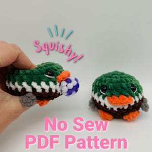 No Sew Mallard Duck Stress Ball Crochet Pattern Animal Stress Ball Pattern Easy Crochet Market Prep
