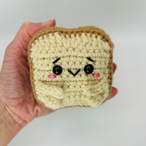 Bread Loaf Plush Bread Plushie Bread Stuffed Bread Kawaii Happy Bread Plush Bread Gift Loafie