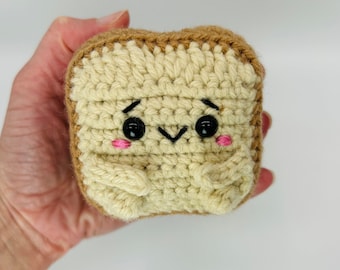 Handmade Crochet Bread Plushie: Kawaii Loafie Gift