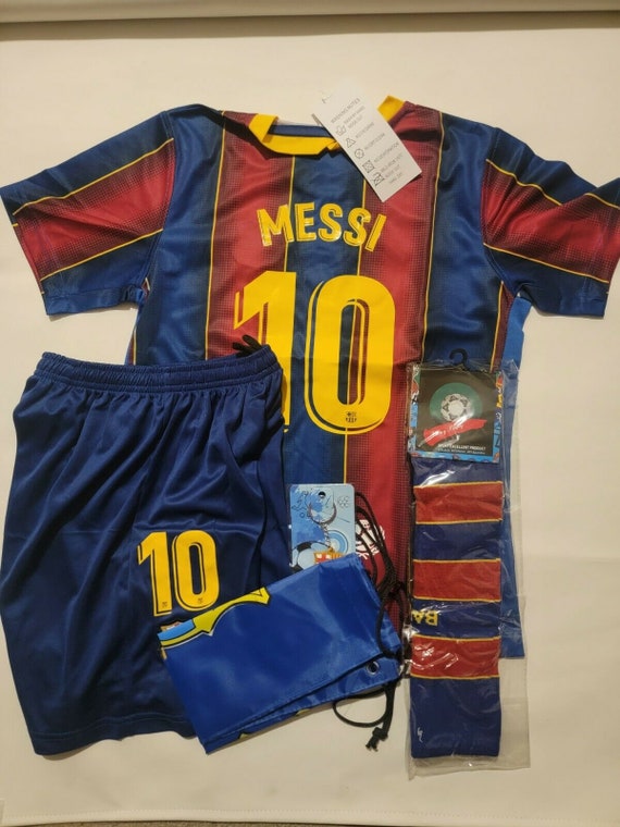 Messi 10 Barc Kids Soccer Jersey Set 513 Years Old 2021 / 22 Etsy