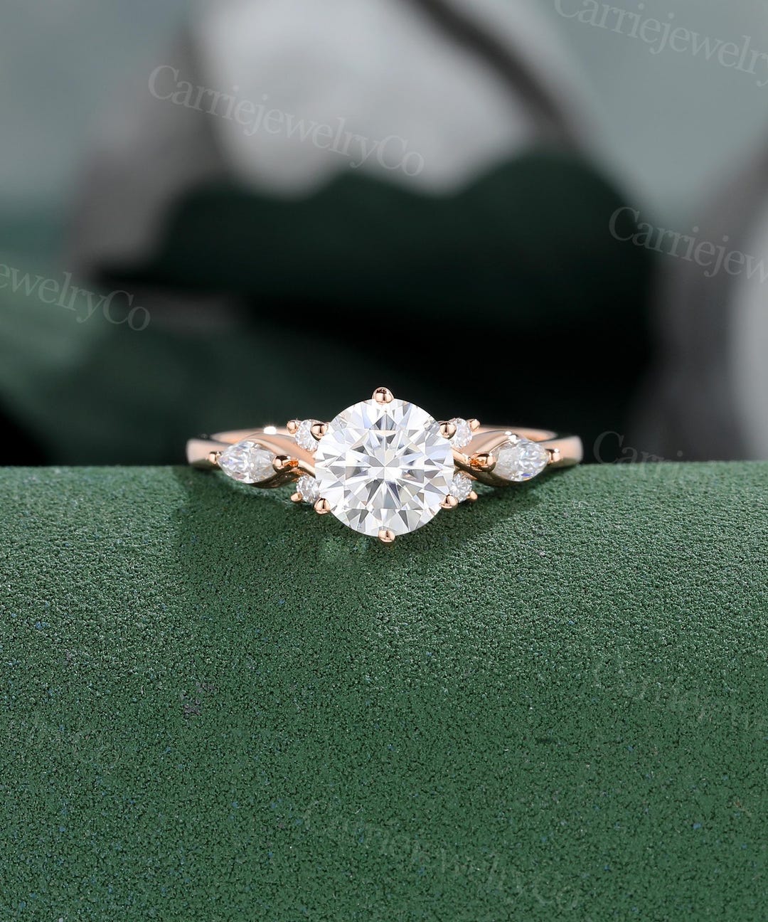 1 CT IGI Certified Round Cut Lab Grown Diamond Engagement Ring Solid ...