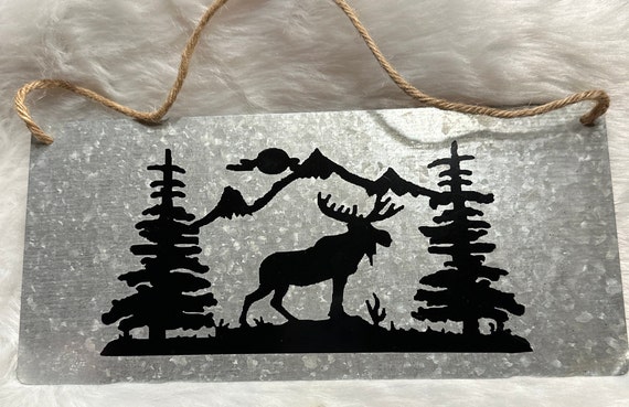 Metal Moose Sign