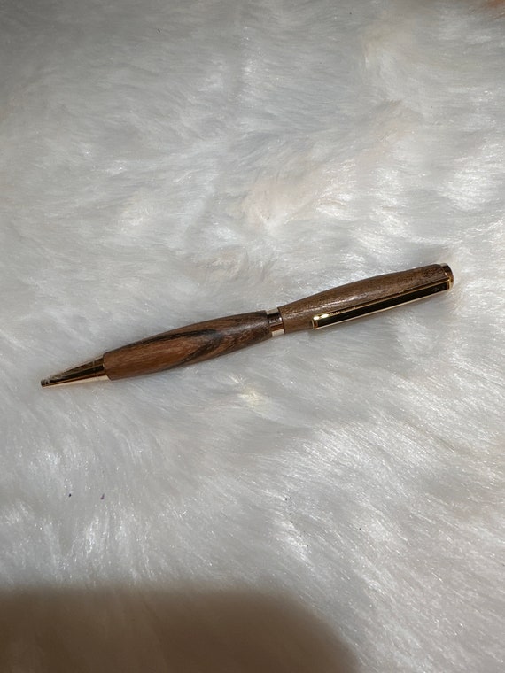 Hand carved Bocote Pen