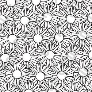 Printable Sunflower Floral Coloring Page | PDF Instant Download