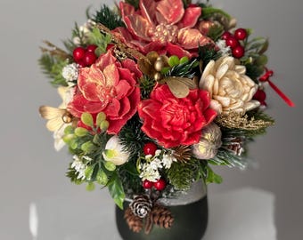 Christmas bouquet, Christmas home, Christmas decor, Christmas gift, Home decor , handmade soap