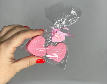 Love …Personalized gift soap, Heart soap favor ,handmade soap