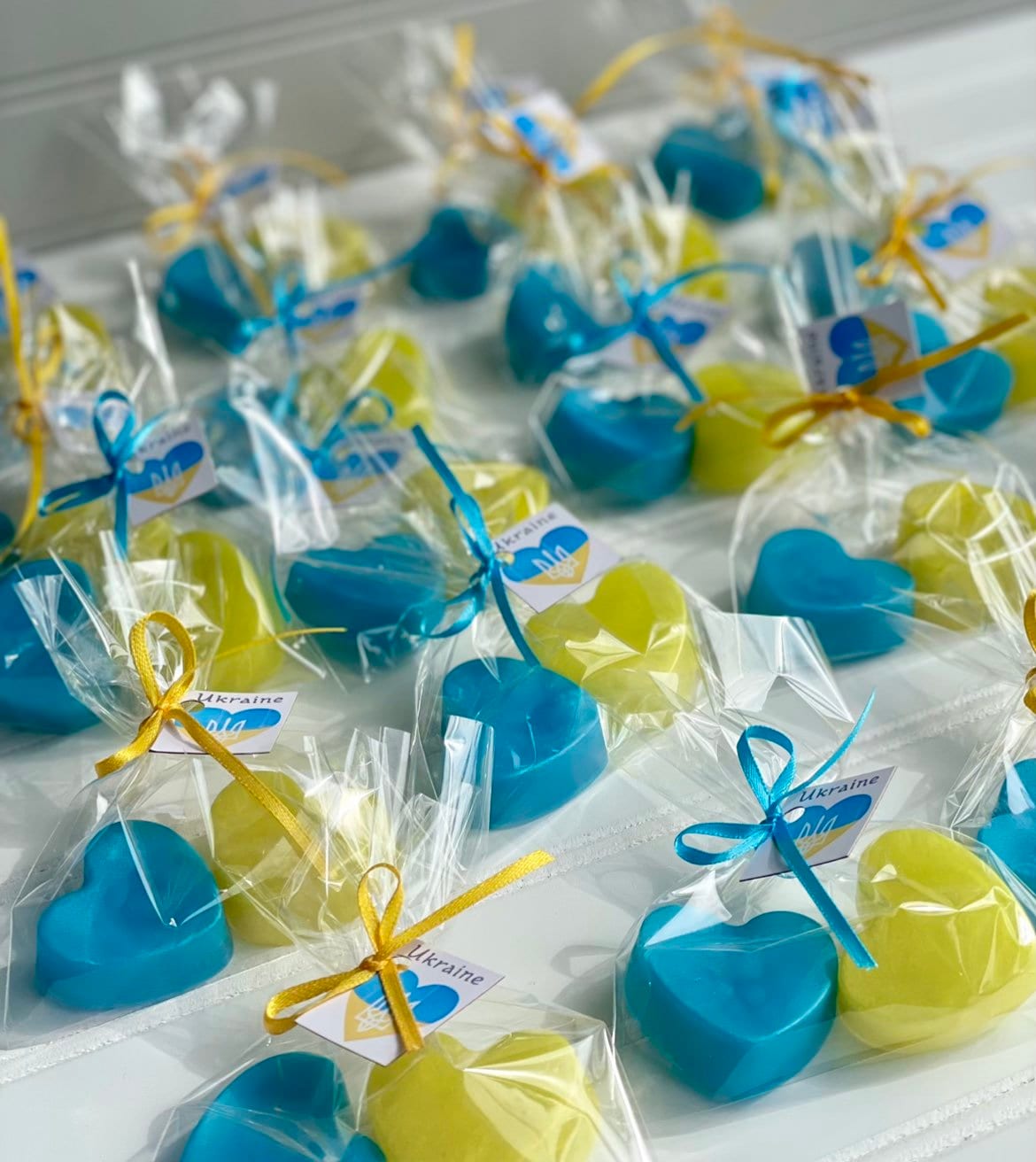 Handmade Heart Soaps In Blue And Yellow Colors With Ukraine Etsy handmade-heart-soaps-in-blue-and-yellow-colors-with-ukraine-etsy