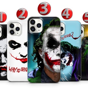 Custodia per telefono Joker per iPhone 16 15 14 13 12 11 X XS Samsung S25 S24 S23 S22 S21 S20 S10 GooglePixel 9 Pro XL 8 7 6