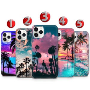 Palm Tree Phone Case: Summer iPhone, Samsung, Pixel Cover