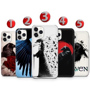 Dark Raven Phone Case: Gothic Crow Design