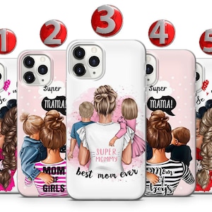 Super Mom-telefoonhoesje: siliconen, hard plastic, hybride