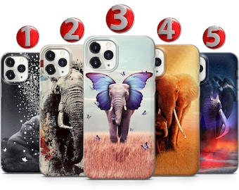 Elephant Phone Case For iPhone 15 14 13 12 11 X XS SE Samsung S24 S23 S22 S21 S20 S10 Huawei Honor Xiaomi GooglePixel Sony Oppo OnePlus