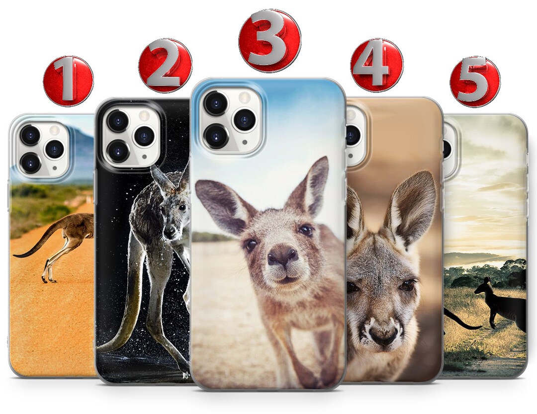 Australian Kangaroo Phone Case for iPhone 15 14 13 12 11 X XS Samsung