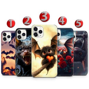 Mystical Bat Phone Case: Gothic Halloween iPhone Samsung Pixel