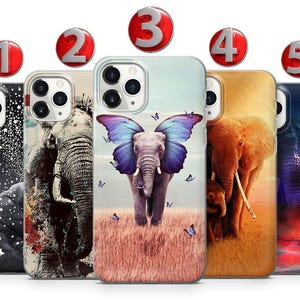 Elephant Art Phone Case: Silicone, Hard Plastic & Hybrid