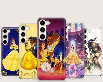 Princess Phone Case Beast And Beauty For Samsung Galaxy S26 Ultra S25 FE S24 Plus A12, A15, A17, A26, A34, A36, A53, A54, Cover Cases