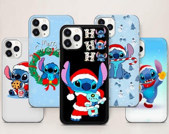 Stitch Phone Case Christmas Disney For iPhone 17 ProMax 16 E 15 Pro 14 13 Mini 12 11 X Pixel 10ProXL 9 Pro 8A Cover Cases