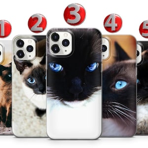 Siamese Bald Cats Phone Case For iPhone 16 15 14 13 12 11 X XS Samsung S25 S24 S23 S22 S21 S20 S10 GooglePixel 9 Pro XL 8 7 6