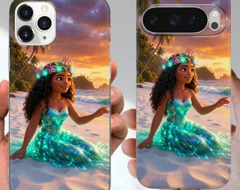 モアナ♡キャビアスキン ケース Moana Phone Case Island Princess for iPhone 17 Promax 16 E 15 Pro