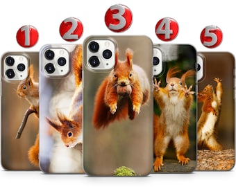 Squirrel Phone Case For iPhone 15 14 13 12 11 X XS SE Samsung S24 S23 S22 S21 S20 S10 Huawei Honor Xiaomi GooglePixel Sony Oppo OnePlus