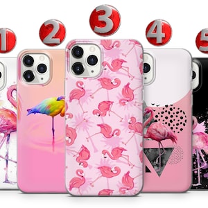 Pink Flamingo Phone Case For iPhone 15 14 13 12 11 X XS SE Samsung S24 S23 S22 S21 S20 S10 Huawei Honor Xiaomi GooglePixel Sony Oppo OnePlus