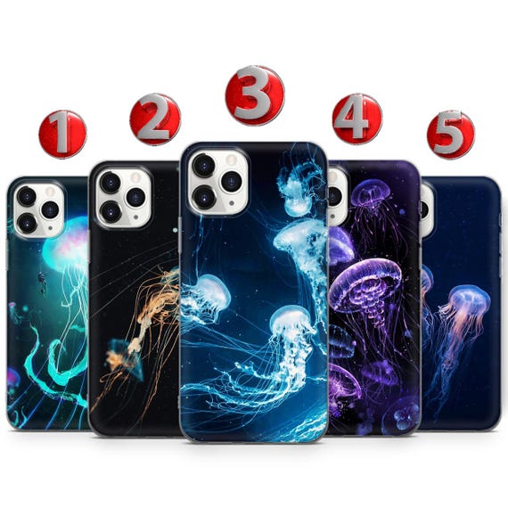 Jellyfish Phone Case For iPhone 17 ProMax 16 E 15 Pro 14 13 Mini 12 11 X Pixel 10ProXL 9 Pro 8A Cover Cases