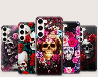 Gothic Skeleton Skull Phone Case For Samsung Galaxy S26 Ultra S25 FE S24 Plus A12, A15, A17, A26, A34, A36, A53, A54, Cover Cases