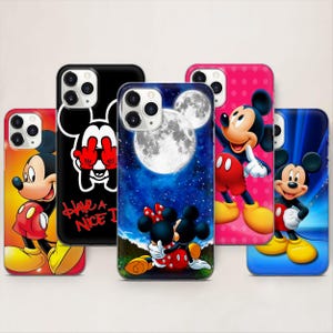 Mickey Mouse Telefoon Case Disney Cover Voor iPhone 16 15 14 13 12 11 X XS Samsung S25 S24 S23 S22 S21 S20 S10 GooglePixel 9 Pro XL 8 7 6