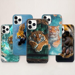 Funda para teléfono Wild Tiger: Diseño protector de vida silvestre