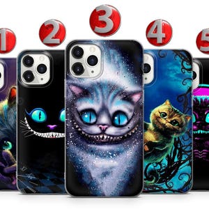 Cheshire Cat Art Phone Case: Silicone, Plastic, or Hybrid