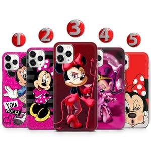 Minnie Mouse Phone Case Princess Cover For iPhone 16 E 15 14 13 12 11 X XS Samsung S25 S24 S23 S22 S21 S20 S10 GooglePixel 9 Pro XL 8 7 6