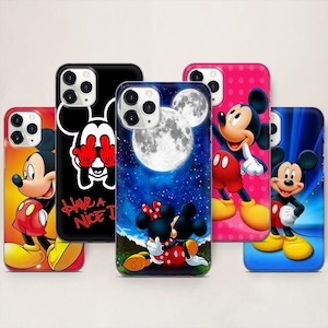 Cartoon Mouse Phone Case, Mickey Cover For iPhone 17 ProMax 16 E 15 Pro 14 13 Mini 12 11 X Pixel 10ProXL 9 Pro 8A Cover Cases