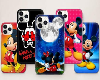Cartoon Mouse Phone Case, Mickey Cover For iPhone 17 ProMax 16 E 15 Pro 14 13 Mini 12 11 X Pixel 10ProXL 9 Pro 8A Cover Cases