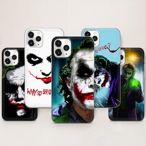 Custodia per telefono Joker Smile per iPhone 17 ProMax 16 E 15 Pro 14 13 Mini 12 11 X Pixel 10ProXL 9 Pro 8A