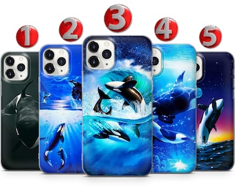 Killer Whale Phone Case For iPhone 15 14 13 12 11 X XS SE Samsung S24 S23 S22 S21 S20 S10 Huawei Honor Xiaomi GooglePixel Sony Oppo OnePlus