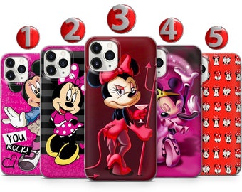 Girl Mouse Phone Case For iPhone 15 14 13 12 11 X XS SE Samsung S24 S23 S22 S21 S20 S10 Huawei Honor Xiaomi GooglePixel Sony Oppo OnePlus