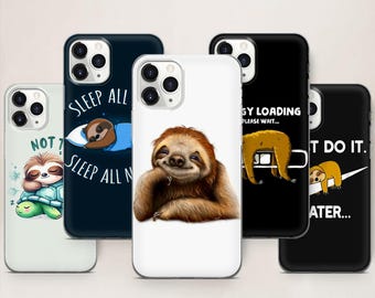 Lazy Sloth Phone Relaxing Vibe For iPhone 17 ProMax 16 E 15 Pro 14 13 Mini 12 11 X Pixel 10ProXL 9 Pro 8A Cover Cases