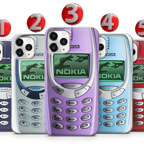 Retro Vintage Nokia Phone Case für iPhone 15 14 13 12 11 X XS Samsung S24 S23 S22 S21 S20 S10