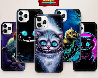 Cheshire Cat Art Phone Case For iPhone 17 ProMax 16 E 15 Pro 14 13 Mini 12 11 X Pixel 10ProXL 9 Pro 8A Cover Cases