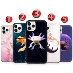 Axolotl  Phone Case For iPhone 17Air 16E 15ProMax 14 13Mini 12 Samsung S26 S25FE S24Ultra S23 Pixel 10ProXL 9Pro