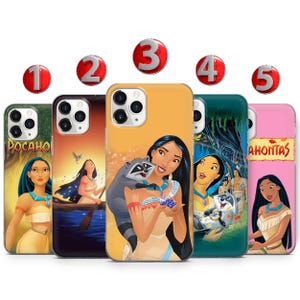 Custodia per telefono con principessa indiana Pocahontas per iPhone 16 E 15 14 13 12 11 X XS Samsung S25 S24 S23 S22 S21 S20 S10 GooglePixel 9 Pro XL 8
