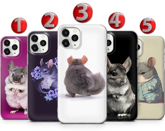 Сhinchilla Phone Case For iPhone 15 14 13 12 11 X XS SE Samsung S24 S23 S22 S21 S20 S10 Huawei Honor Xiaomi GooglePixel Sony Oppo OnePlus