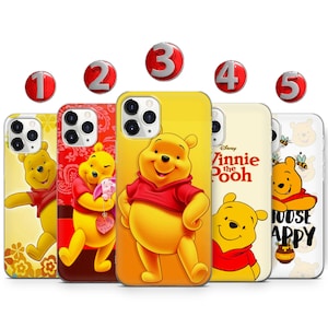 Étui pour iphone de téléphone ourson 16 15 14 13 12 11 X XS Samsung S25 S24 S23 S22 S21 S20 S10 GooglePixel 9 Pro XL 8 7 6